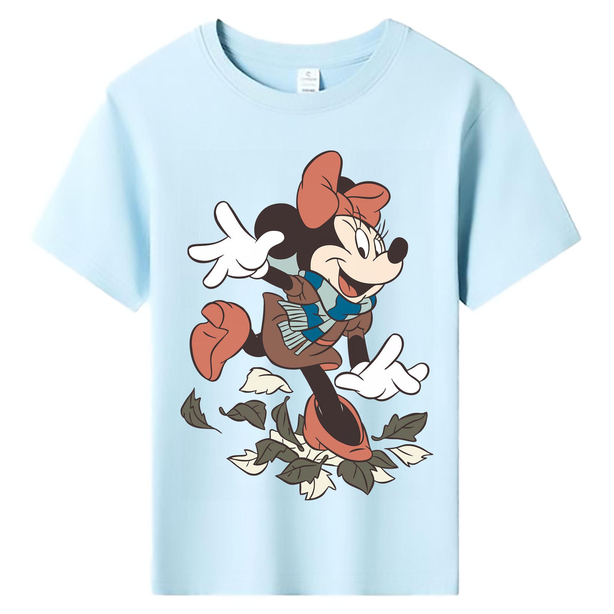 （画像用） ミッキーマウス Mickey Mouse 綿100％キッズTシャツ（フロントプリント）